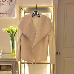 Piperlime Faux Shearling/Suede & Knit Jacket